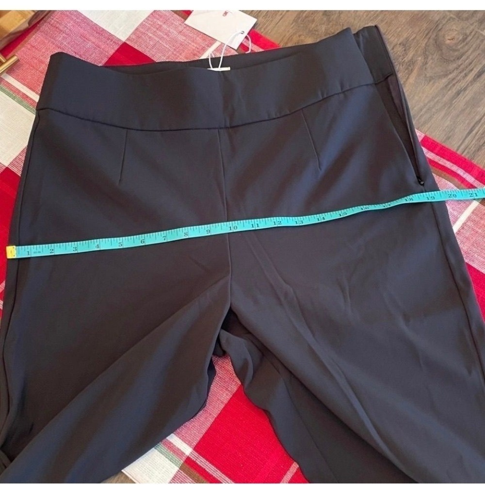 Good American Black Side Zip Ankle Zipper Stretch Pants GWBS0111 Size 4 NWT